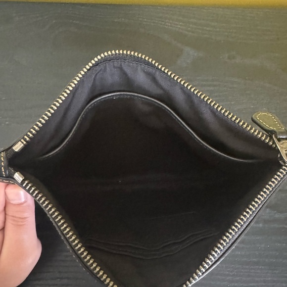 Coach Black Pouch with Car Graphic - Picture 3 of 3